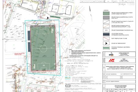 Plan zagospodarowania boiska przy ul. L. Staffa